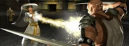 Shujinko witnessed Ashrah battling a Tarakatan in the Netherrealm