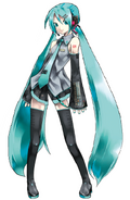 Just a simple recolor, changed Miku's twin tails and her skirt.