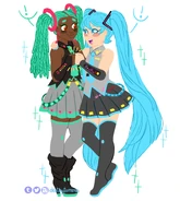 Mina and Miku by destinytomoon