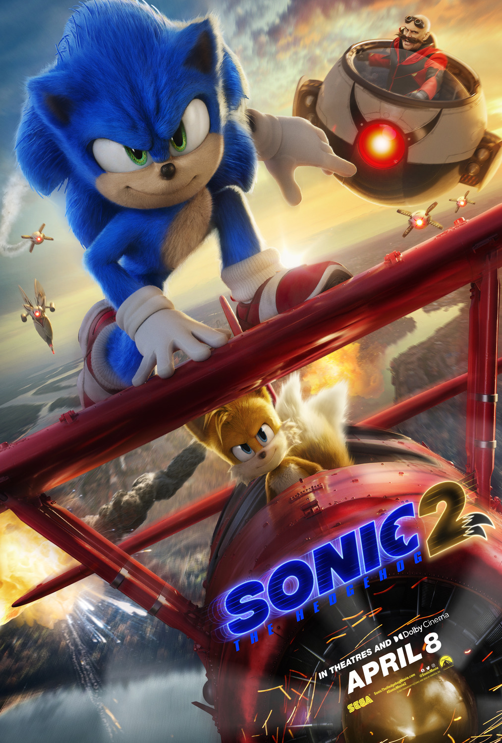 A new epic poster for Sonic Movie 2's upcoming Japanese release :  r/SonicTheHedgehog