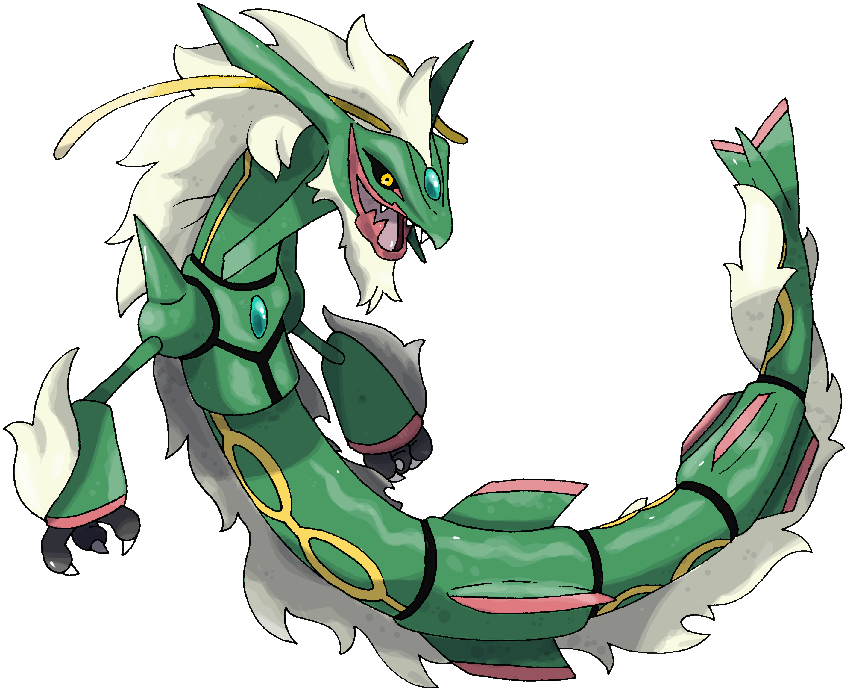 Mega evolução de Rayquaza, revelada