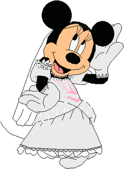 Blushing Bride Minnie Mouse by LadyIlona1984 on deviantART