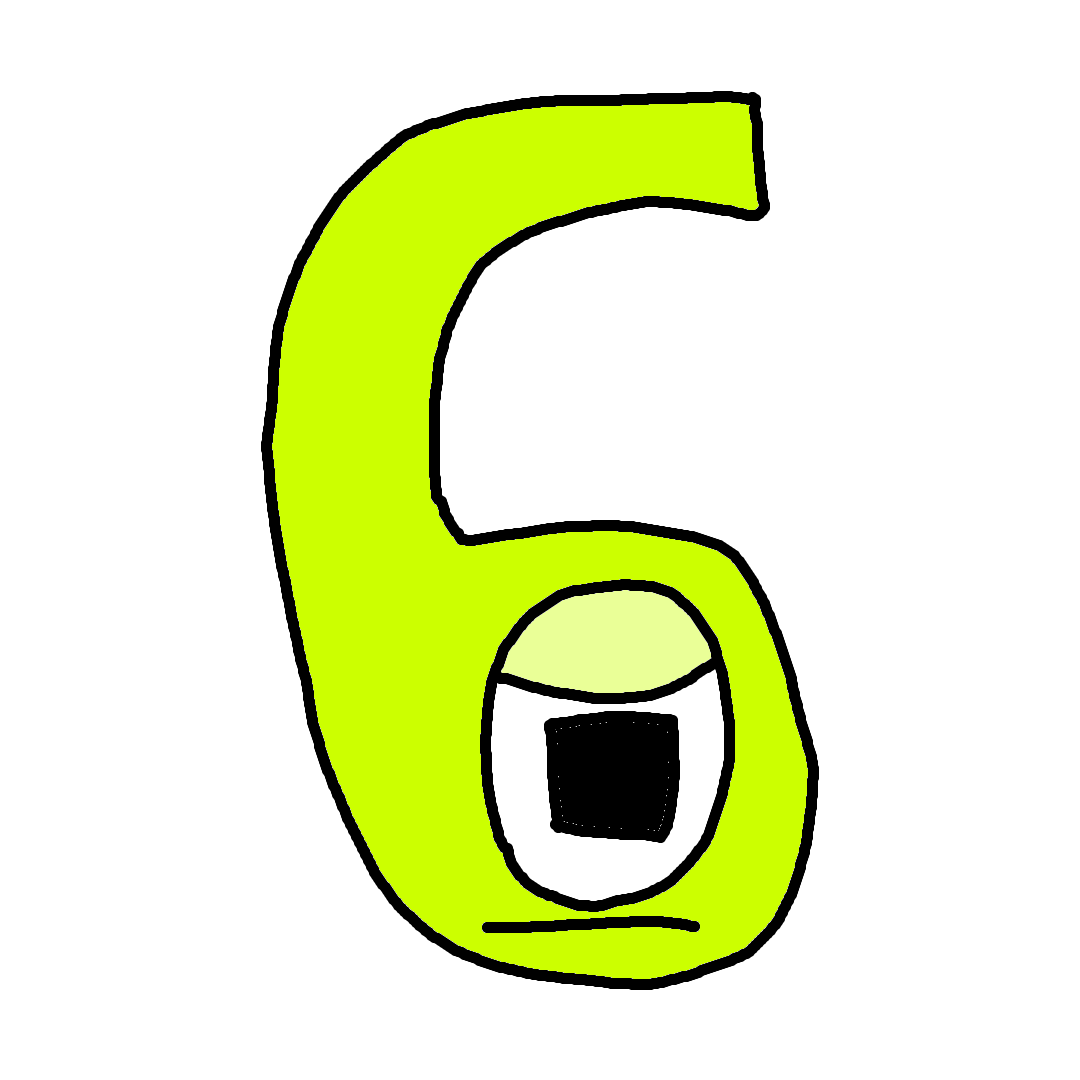 green number 6