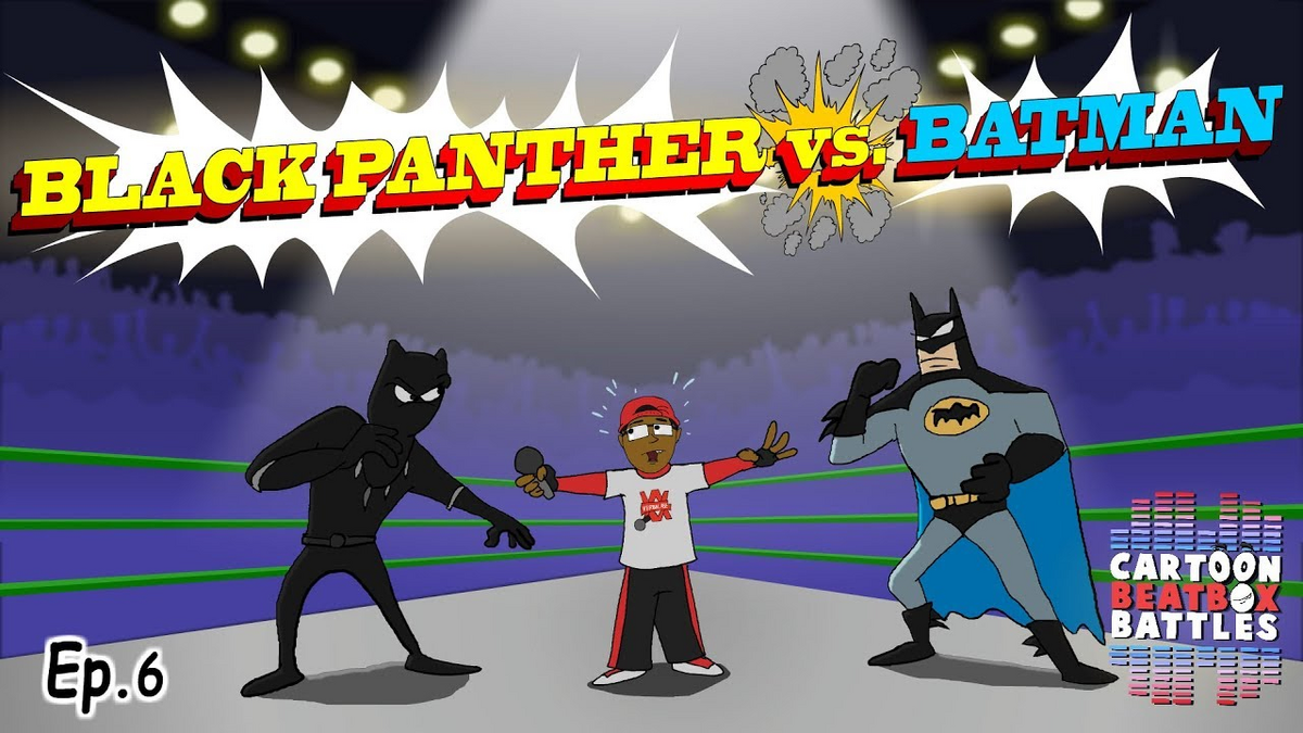 Cartoon beatbox battle. Batman Beatbox. Битбокс батл Бэтмен. Мульт битбокс батлы Соник против чёрной пантеры. Black Panther  vs Batman verbalase Beatbox.