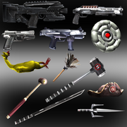 Deadpool weapons and props by ik1l73r-d6ey4e6