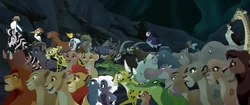 Azaad and Janja's army inside the Chamber of the Night Pride. They are all in a battle-ready pose patiently awaiting what is in store for them.