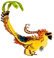 A Chinese Phoenix, one of many breeds of the regalraptor.