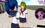 Goldie-Chan does not have gold hair but a more Yellow Color, She used to go to Akidemi High in Japan but then quickly Moved because of Yandere-Chan (Ayano Aishi) a murderer. She Is Talking To Student-Chan Which is hher best freind.