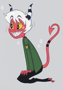 Moxxie in Nickelodeon's version of the Helluva Boss series.