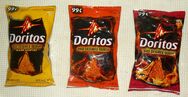 Doritos 1st, 2nd and 3rd Degree Burn are sold exclusively at Wal-Marts on This Island, [[Future Island,]] and Dagbu Island but are but on every July The Prices lowers down from $2.30 to 30¢ because of the 4th of July.