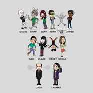 Rigs of the characters from the show. [BITMOJI VERSION]