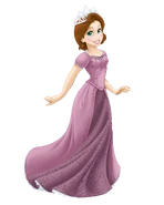 Rapunzel With Short-Brown Hair And A Different Dress