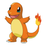 Charmander is a Pokemon that resemblles a Over Sized Lizard that walks upright.