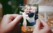 edith looking at the photo of her and michael