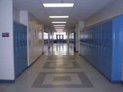 High School hallway