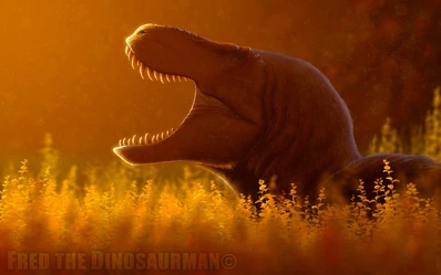 Resting tyrannosaurus rex by fredthedinosaurman-d91km60