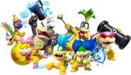 Koopalings are Young Koopas that appeared in The Mushroom Kingdom And the island.