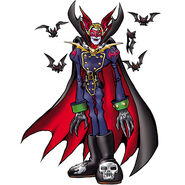 Myotismon is a Ghost Digimon that Resembles a Vampire and a Demon. He is Third Most Dangerous Criminal of the island.