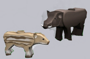 Wild Boar, one of the new neutral animals of this expansion pack, spawns naturally in savannas, wild west, regular forests, spooky forests, snowy forests, and tundra.