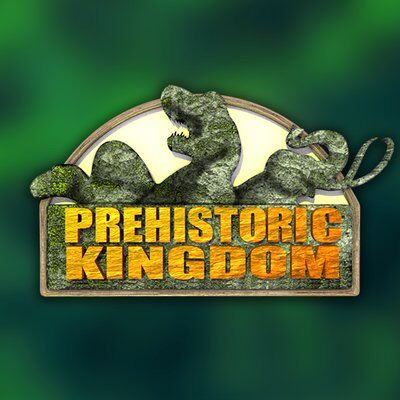 Prehistoric rampage, um emocionante logotipo de jogos de criptossauro com  arte ilustrativa