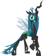Queen Chrysalis appeared on the island.