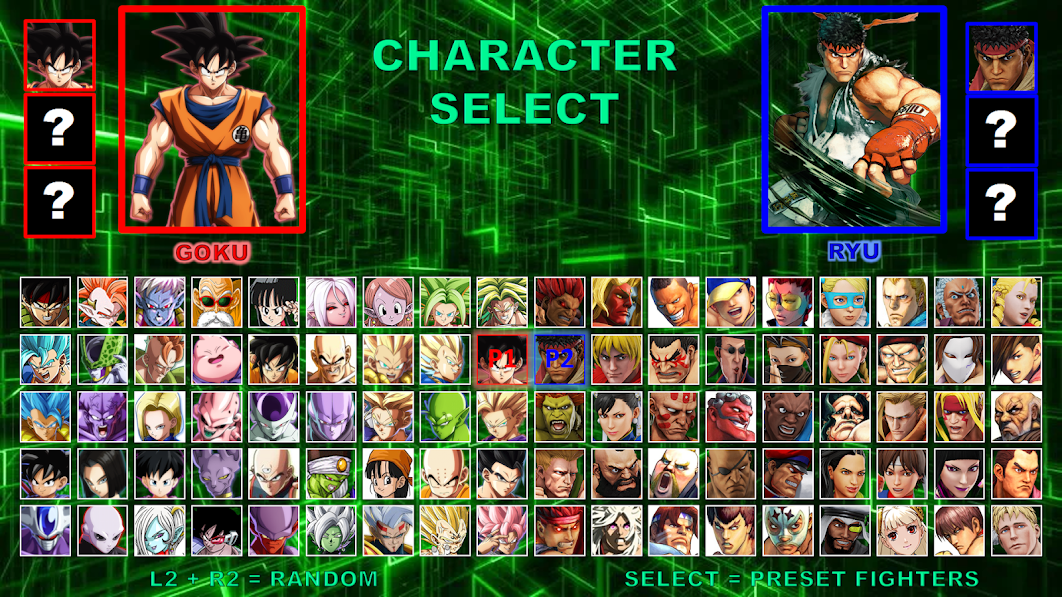 dragon ball z game characters