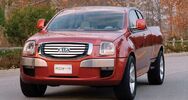 The KIA Spadefoot was a Pickup Made By KIA From 2002 To 2004. The Spadefoot Was Praised For Being "Almost as Durable as A Tundra and can tow a little less than a Sierra But can get the job done." The Spadefoot only lasted Four Years because of complications. The Spadefoot was Named after The Spadefoot Toad. The Spadefoot was replaced with The KIA Tenderfoot in 2016.