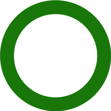 dark green circle outline