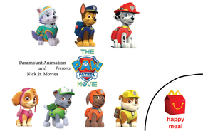 Paw Patrol Happy Meal Toys