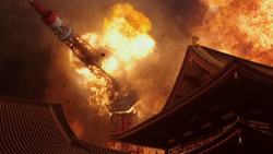 Tokyo Tower destruction