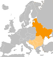 New Europa (Orange) and observer states (tan) in Europe (gray)