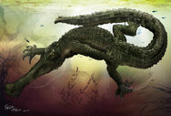 Gryposuchus appeared on the the island.