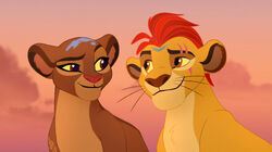 Rani and Kion as King and Queen of the Tree of Life