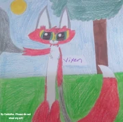Vixen drawing - by Caldafox