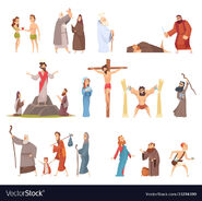 Bible-characters-historical-antique-holy-people-vector-33294390