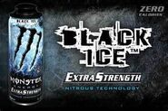 Monster Energy Extra Strength is a Monster that is discontinued in many places but the island keeps this flavor for a few reasons, This Flavor is part of the islands annual snowy mountains race were they have to run through the snowy mountains and this had the name black ice and so they had it for everyone who ran the race and it's a popular winter drink.