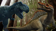 Rexy Vs. Spinosaurus