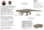 Dwarf Brooder, a medium-size fully-terrestrial relative of an American alligator, which thrives in human settlements and is nonthreatening towards humans, it is also immune to human activities and like all species that thrives in human settlements, they are everyday animals