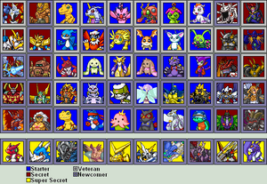 Digimon rumble arena 3 character select updated by mrmann123-d4ujrbj