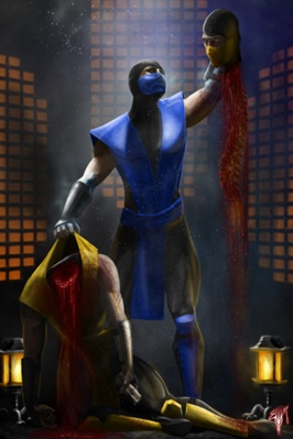 Mortal Kombat 2 (Genesis)- Sub-Zero's Fatalities 