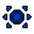 Armor Sphere Icon Dark Blue