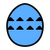 Egg Icon Blue