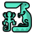 Terrestrial Endemic Life Icon Teal