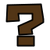 Question Mark Icon Brown