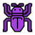 Bug Icon Purple