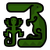 Terrestrial Endemic Life Icon Dark Green