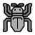 Bug Icon Grey
