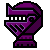 Helmet Icon Dark Purple