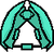 Magnet Spike Icon Teal