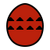 Egg Icon Dark Red